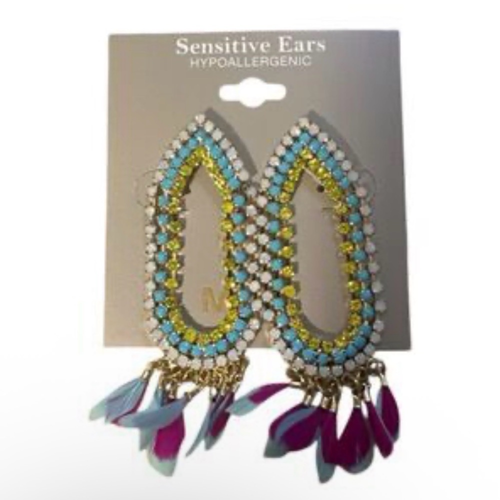 Sensitive Ears Vibrant Hypoallergenic Beaded Earrings